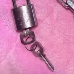 Louis vuitton rare vintage silver lock 🔐 and key set